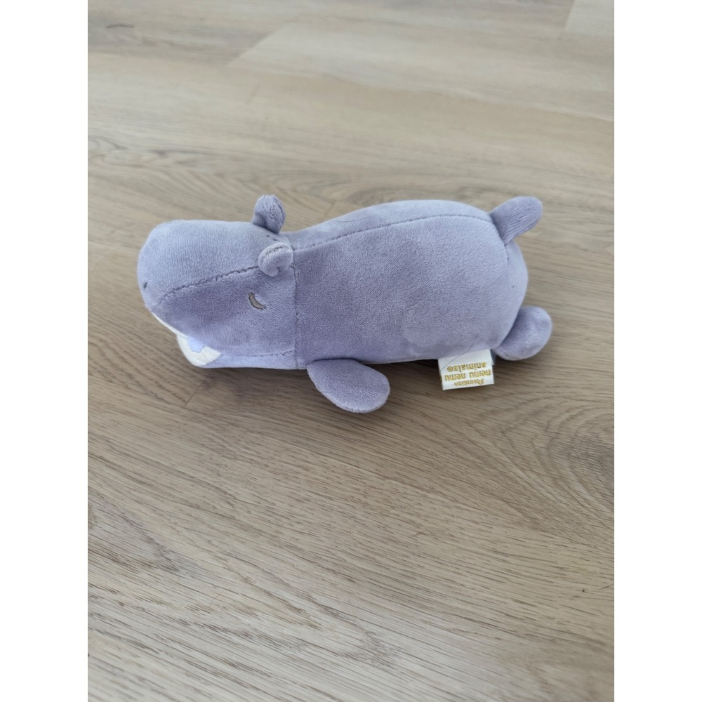 LIV HEART Nemu Nemu Animals‎ M Hippopotamus Plush Stuffed Animal Purple Hippo